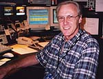 Don Kent in the KTLA-TV control room, 2004