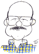 Caricature of Don Riley Today