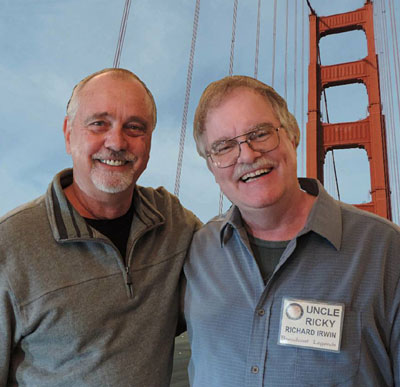 Picture of Chuck Buell and Uncle Ricky at the Golden Gate Bridge