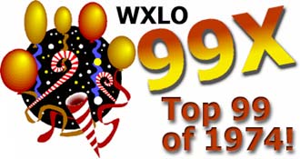WXLO 99X TOP 99 of 1974
