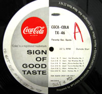 picture of coca cola commercial disc