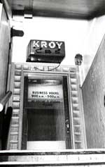 Entrance to the KROY-AM Studios at 1010 11th Street, 1960's