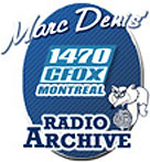 Marc Denis - 1470 CFOX - Radio Archive